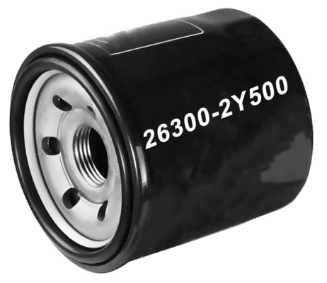 OE 26300-02501 Per Hyundai 26300 2Y500 Metallo e carta filtro Materiale filtro olio